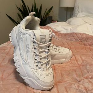 White Fila Chunky Sneakers